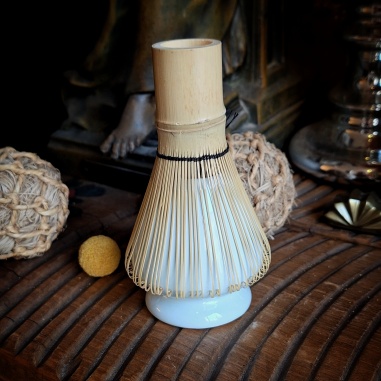 Support à fouet à Matcha porcelaine bleue céladon