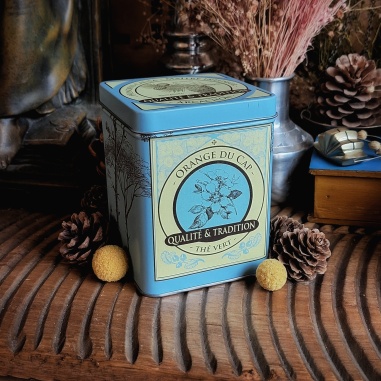 Boîte orange verte du Cap, thé vert 150 grammes