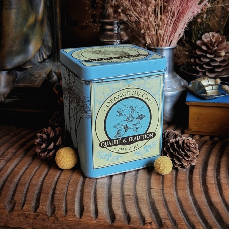Boîte orange verte du Cap, thé vert 150 grammes