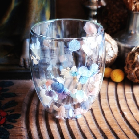 Tasse verre "Sortilège" pastel