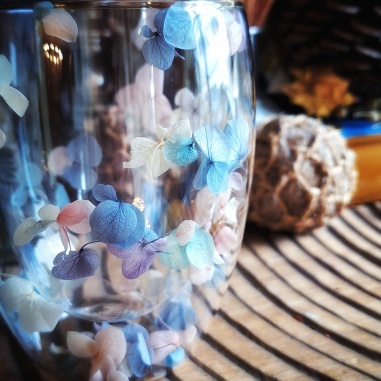 Tasse verre "Sortilège" pastel