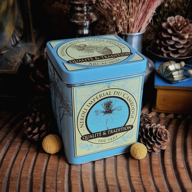 Boîte Néroli impérial Cambodge, thé vert 150 grammes