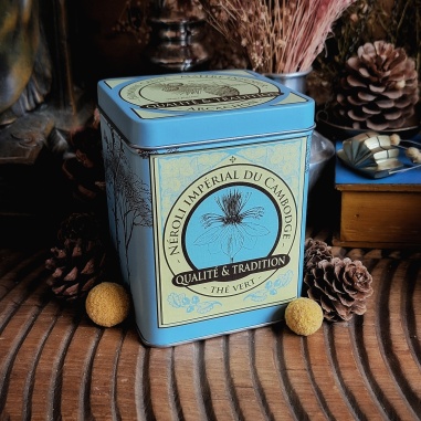 Boîte Néroli impérial Cambodge, thé vert 150 grammes