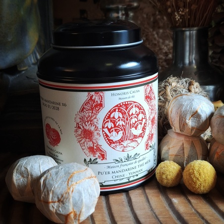 Pu'erh (Shu) mandarine boîte x6