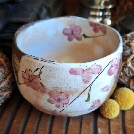 Bol matcha Sakura, céramique traditionnelle