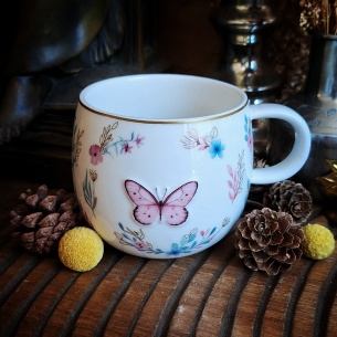 Tasse English-breakfast papillon