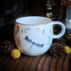Tasse English-breakfast libellule