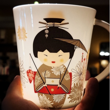 Tasse Kokeshi porcelaine kaolin