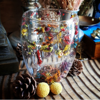 Tasse verre "Sortilège" Orange