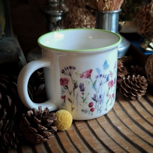 Tasse "Jardin du poète" bord vert 2