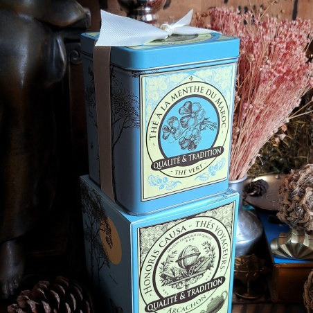 Boîte thé vert menthe Maroc, 150 grammes