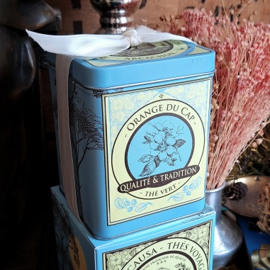 Boîte orange du Cap, thé vert 150 grammes