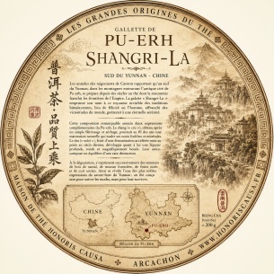 Shangri-la, galette mixte de Pu-erh (sheng & shu) 2