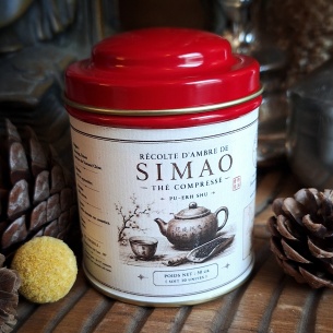 Récolte d'ambre de Simao, thé compréssé