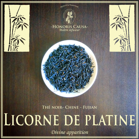 Licorne de platine thé noir bio