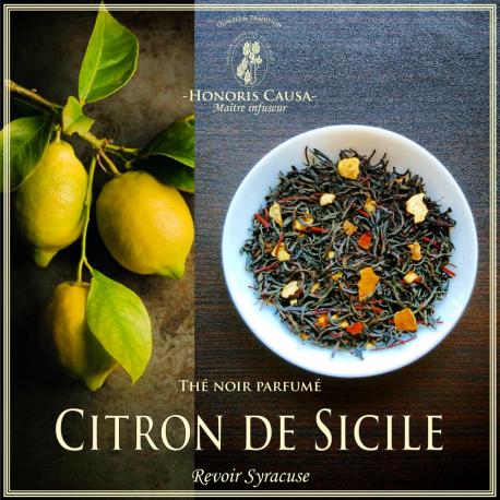 Citron de Sicile, thé noir