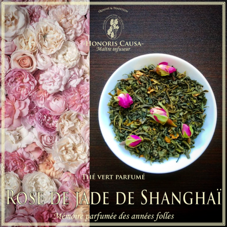 Rose de jade de Shanghaï, thé vert