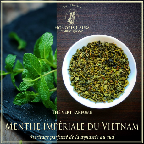 Menthe impériale du Vietnam, thé vert bio
