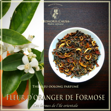 Fleurs d'oranger Oolong de Formose, thé bleu