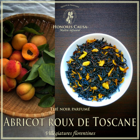 Abricot roux de Toscane, thé noir parfumé