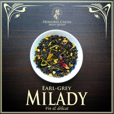 Milady Earl-grey thé noir bio