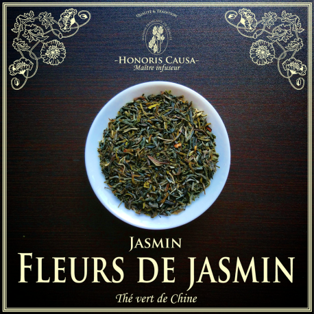 Fleurs de jasmin, thé vert bio