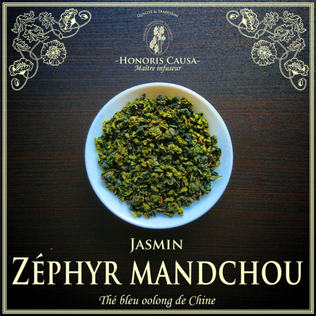 Zéphyr mandchou, thé bleu oolong jasmin