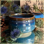 Bol matcha Hinoki bleu aquatique, céramique traditionnelle