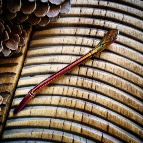 Bombilla en métal Punta del este rainbow