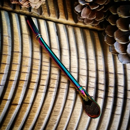 Bombilla en métal Punta del este rainbow