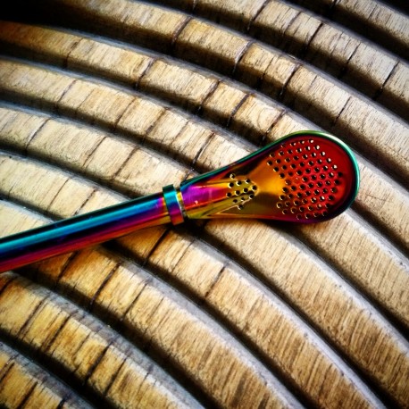 Bombilla en métal Punta del este rainbow