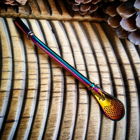 Bombilla en métal Punta del este rainbow