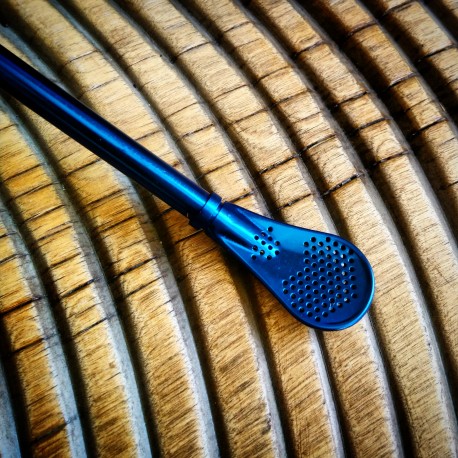 Bombilla en métal Punta del este bleue saphir