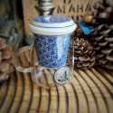 Tasse Bleu Shinto damier bleu
