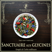 Sanctuaire aux glycines, thé vert