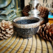 Tasse Raku brune émaillée, céramique traditionnelle