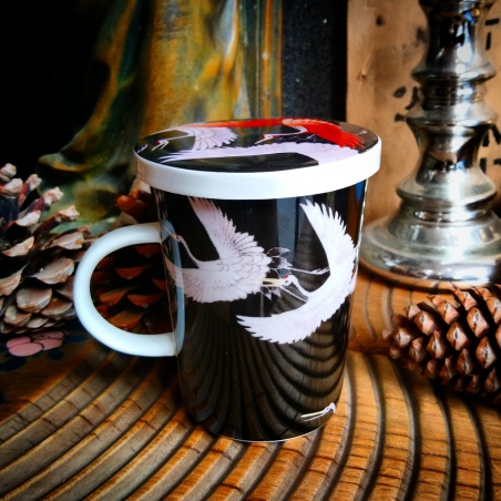 tasse le vol des grues le matin
