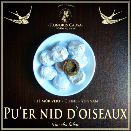 Pu'er thé vert, nid d'oiseaux (tuo cha)