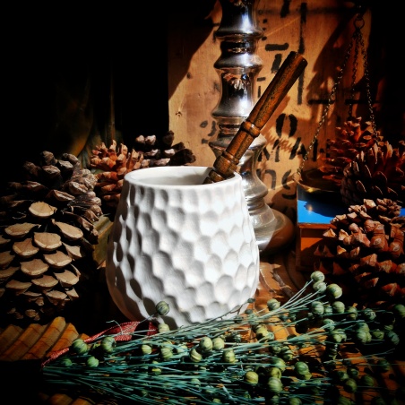 Calebasse à maté Paraguay blanche