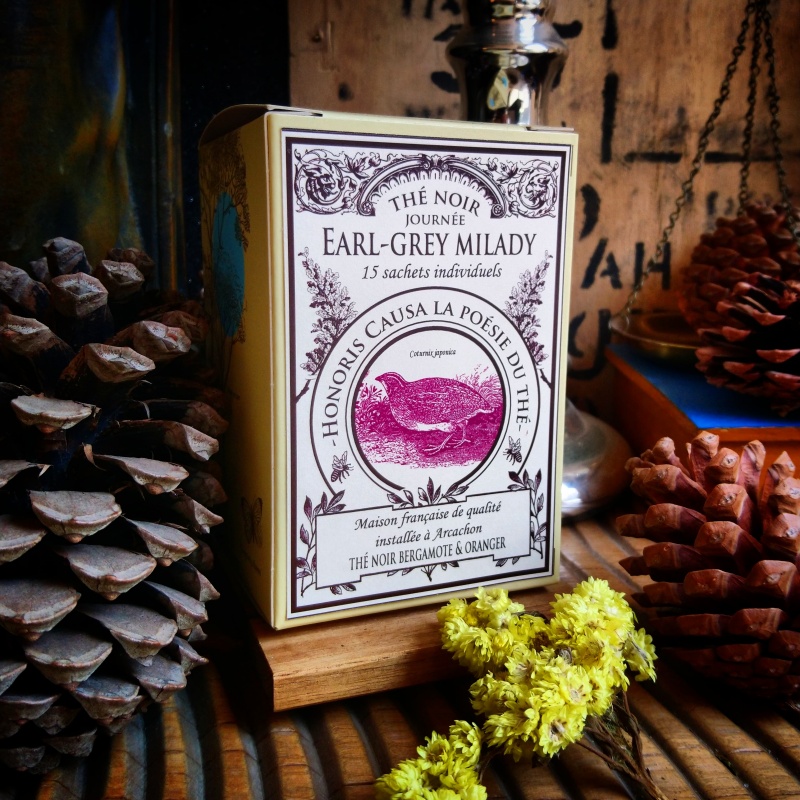 Earl-grey milady, thé noir sachets individuels