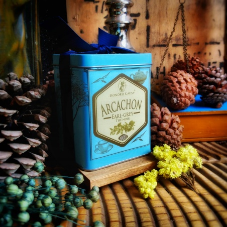 Arcachon Earl-grey, thé noir boîte 150 gr