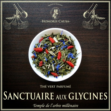 Sanctuaire aux glycines, thé vert