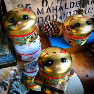 Boîte Maneki-neko dorée, 80 gr 2