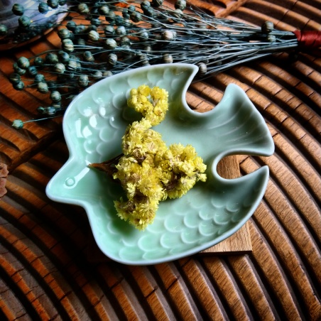 Coupelle à sachets hirondelle du bonheur vert amande