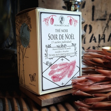 Soir de noël, thé noir sachets individuels