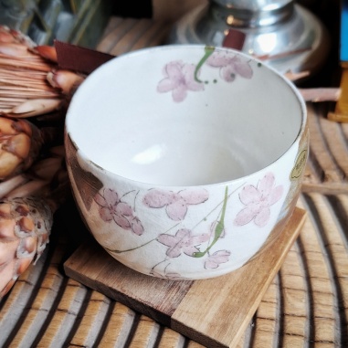Bol matcha Sakura, céramique traditionnelle