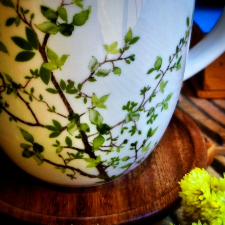 Tasse Aubépine, couvercle bois d'acacia.