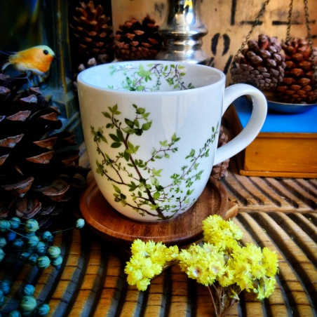 Tasse Aubépine, couvercle bois d'acacia.