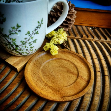 Tasse Aubépine, couvercle bois d'acacia.