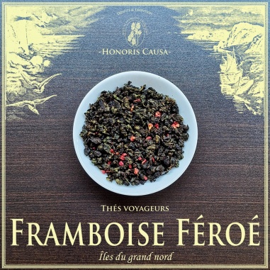 Framboise Féroé thé bleu oolong